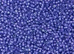 Rokajlové korálky Toho  - Round 15/0 : Inside-Color Lt Sapphire/Opaque Purple-Lined TR-15-934